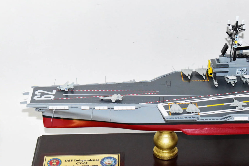 Model,Navy,Scale Aircraft Class USS Model,Mahogany,Forrestal Carrier CV-62 Independence