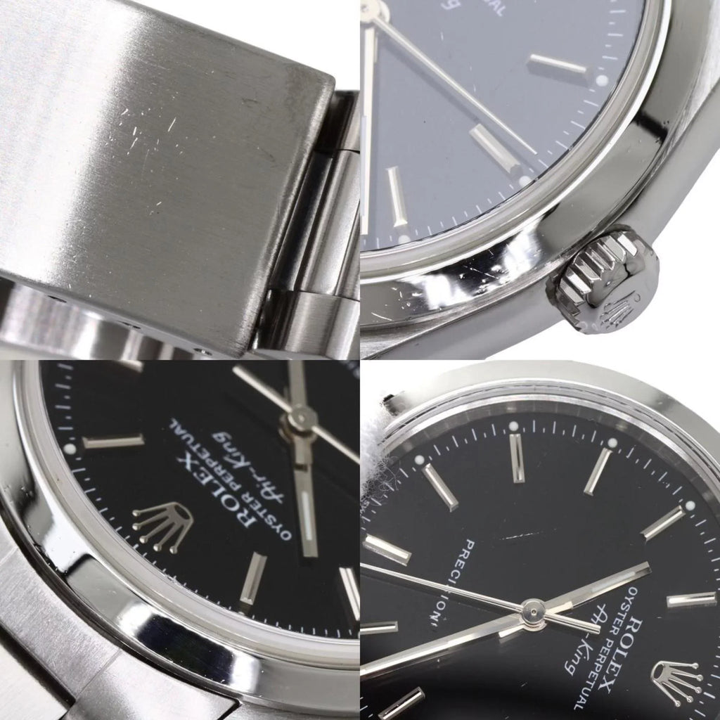 Steel ROLEX Pre-Owned Rolex (Good) Air Watch King Men's 14000M Stainless SS