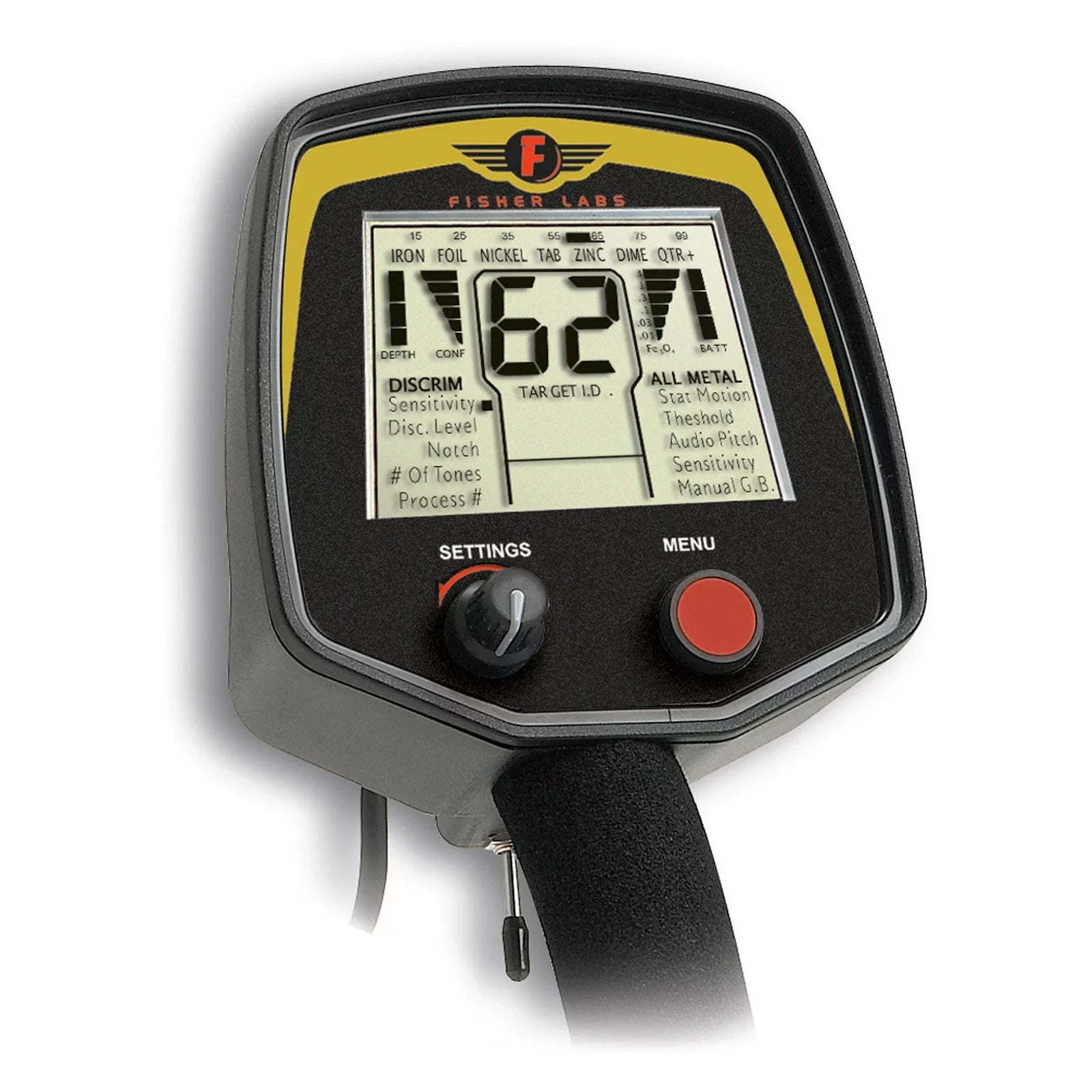 and Target Advanced Labs Fisher ID Metal Visual Detector Audio Research F75