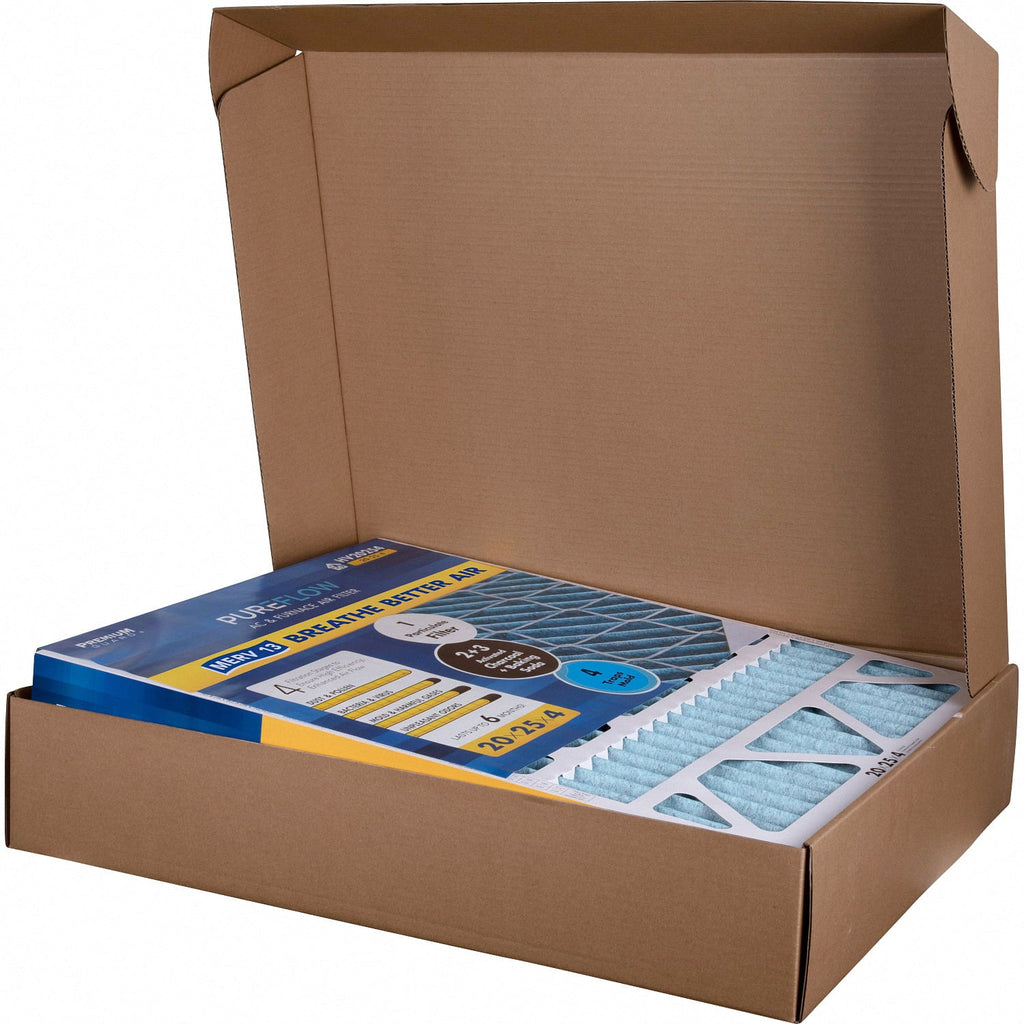 Layers Advanced of Filter Home Filtration with Pack-of-2 MERV-13 PureFlow, 4 Technology, Furnace Air 20x25x4,