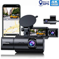 Loop Parking Rear Car TOGUARD IR Vision, GPS, Camera Cam Monitor, Night Dash Detection 3 G-sensor, Motion and Front 4K Dash Camera Recording, Rear with Channel Inside Front