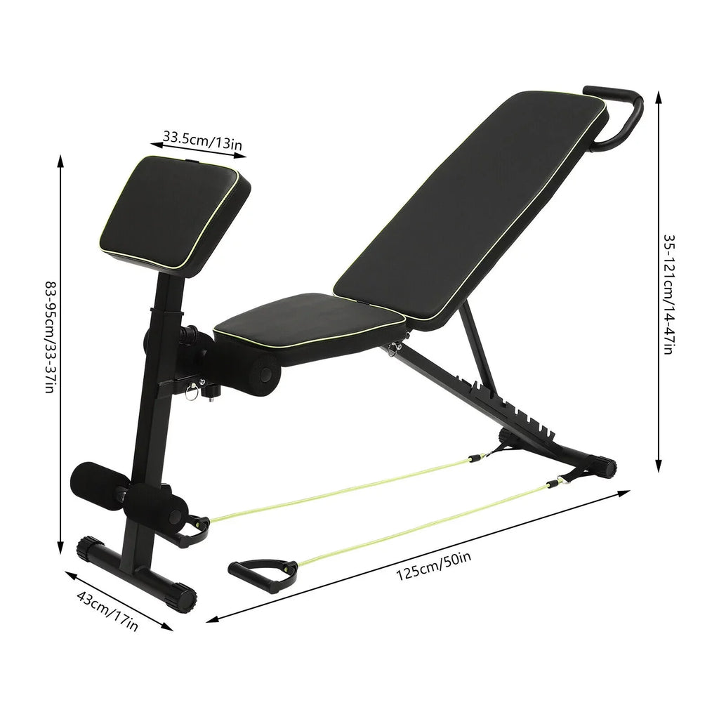Equipment Gym Bench Foldable Adjustable Incline Workout Decline Bench Home Training Weight