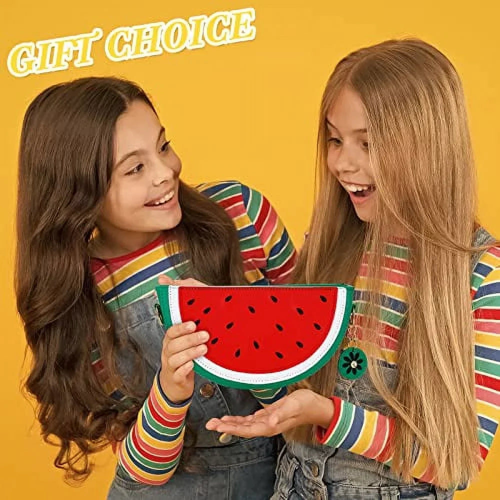 for Bag Strawberry Crossbody Purse Purse Fruit Bag Shoulder Gift Shape Lemon Wallet 4 Bag Watermelon Novelty Girl Set Mini Cute of Women Shoulder Fruit Bag Shoulder Pineapple