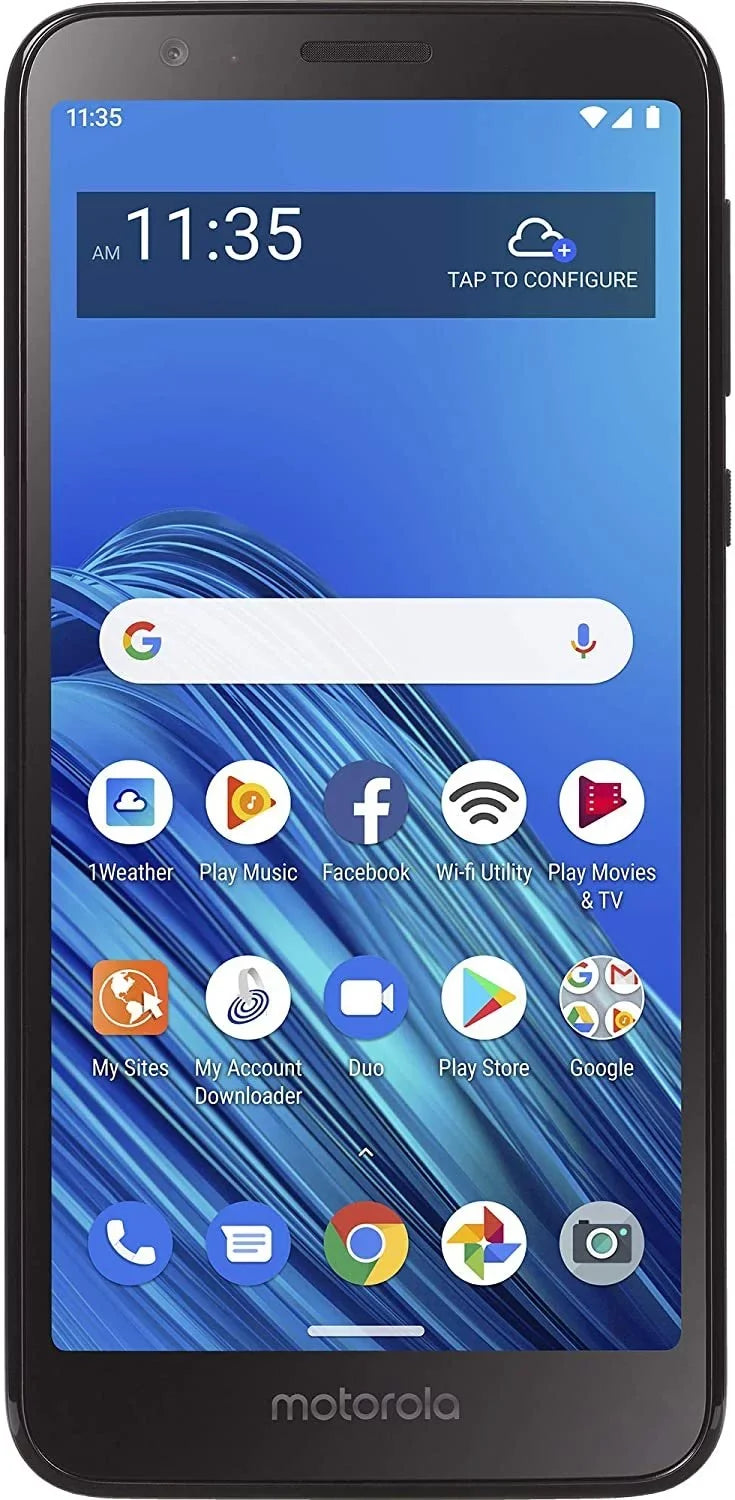 E6 TracFone 4G Moto Motorola Prepaid Smartphone Locked LTE Black 32GB