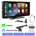 Wireless Navigation, Radio Mirror Stereo 10.26" Touchscreen, Car Android Bluetooth5.0, Control,AUX Auto, Car Maps Apple Cable Link, & Voice CarPlay Vehicles Portable