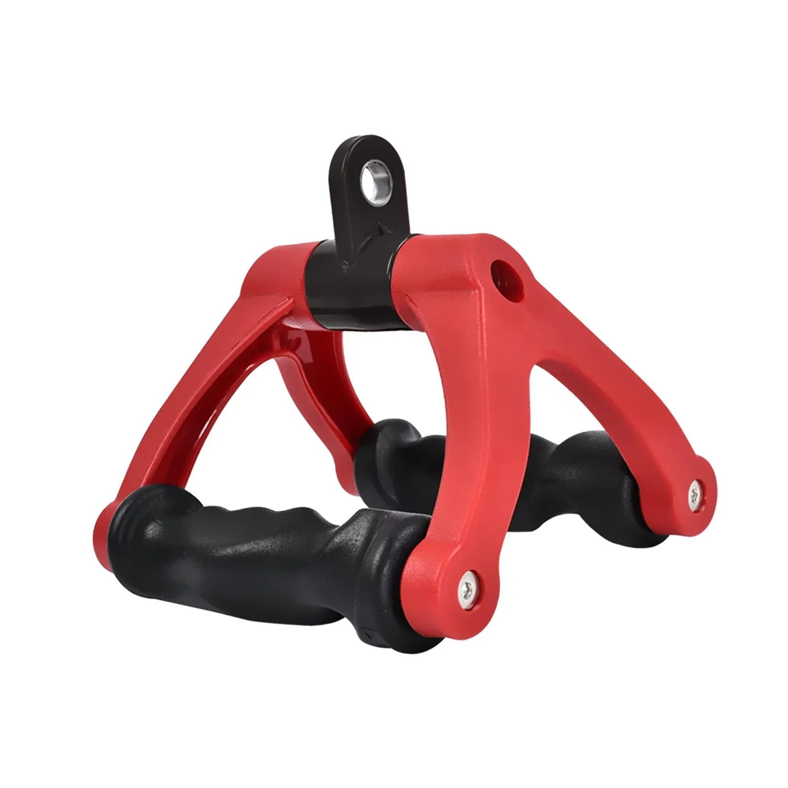 Rope Machine Tricep Bar for Pull Two Red Home 661 Cable Attachment Rowing Bearing Attachment ,Back Training Down D Row ,Gym Fitness, Handle