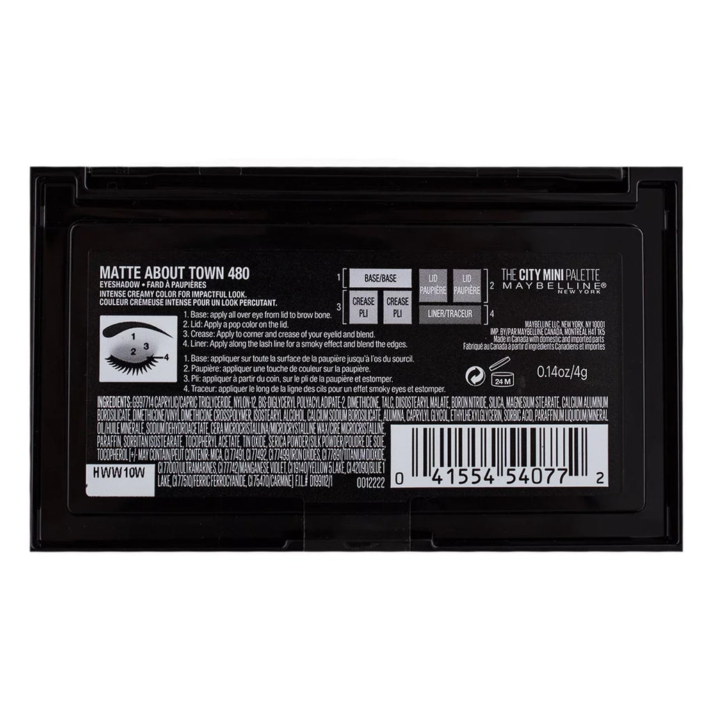 Matte 0.14 The Maybelline 4) Palette oz City Eyeshadow Town (Pack About Makeup, of Mini