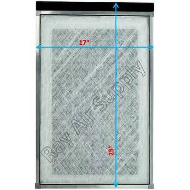 WHITE SUPPLY RAYAIR Replacement Compatible Pack) Filter (3 17x25 Air with MicroPower Cleaner Pads Guard