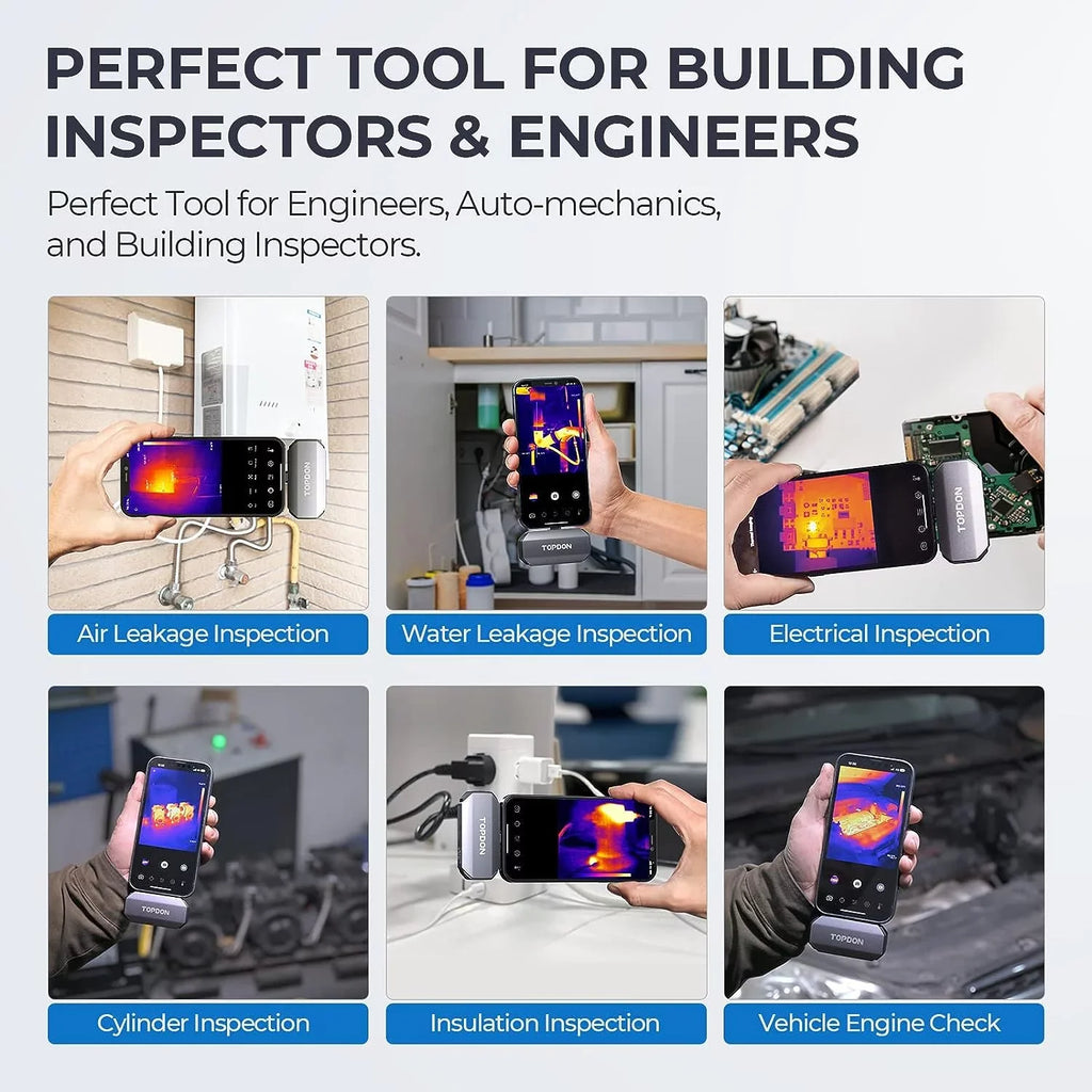 TC002 Camera 40mk iPad) Thermal Temperature Range IR -4F~1022F 256 Imaging Camera, TOPDON Resolution Sensitivity (iPhone & for Thermal 192 iOS Thermal x High