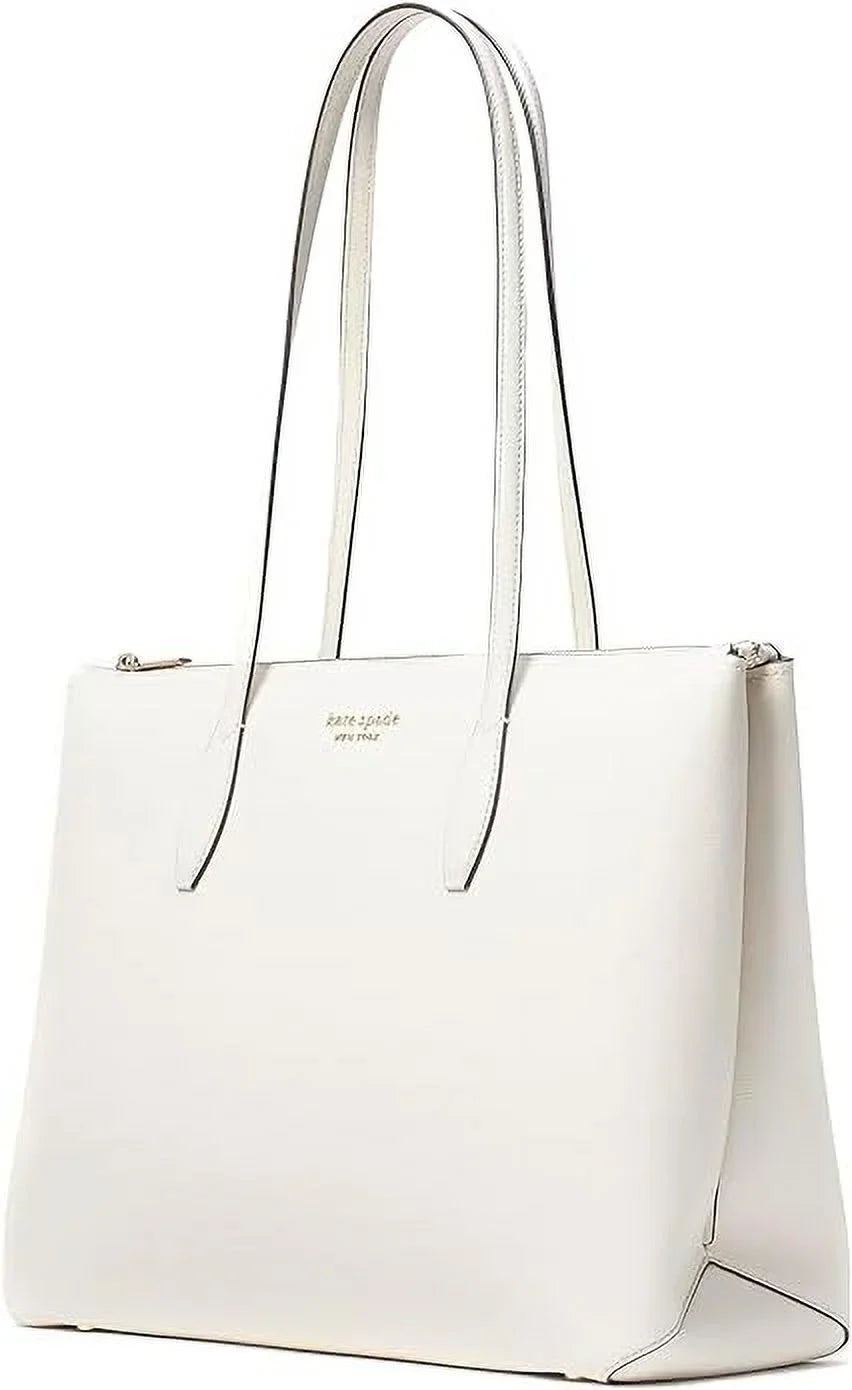 Size All Zip Top Kate Day York Tote Parchment Large One Spade New