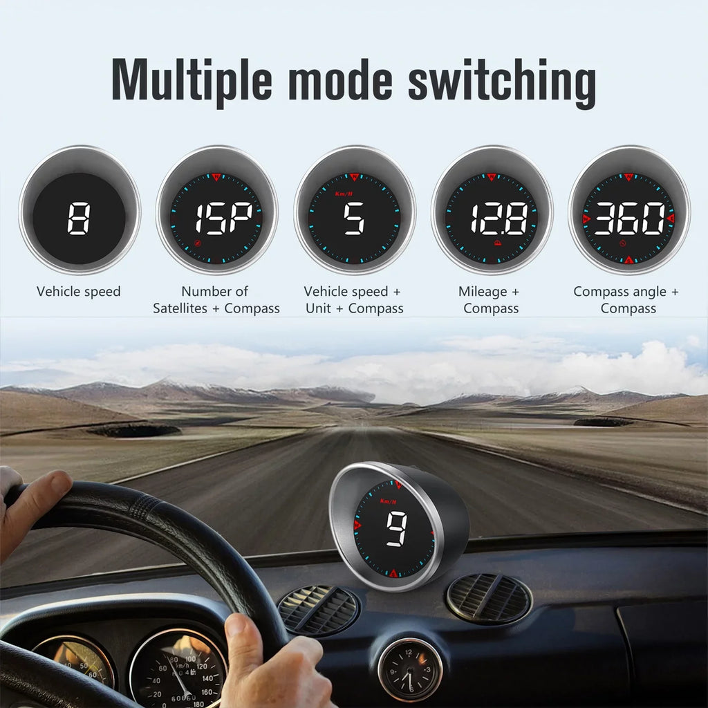 Overspeed Angle, Fatigue Compass Mileage, Driving Car Head-up Digital and Speedometer Display Car Display Aibecy Driving
