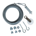 Tie-Out Cable Plastic Pet Cable Coated Dog Aspen Gray