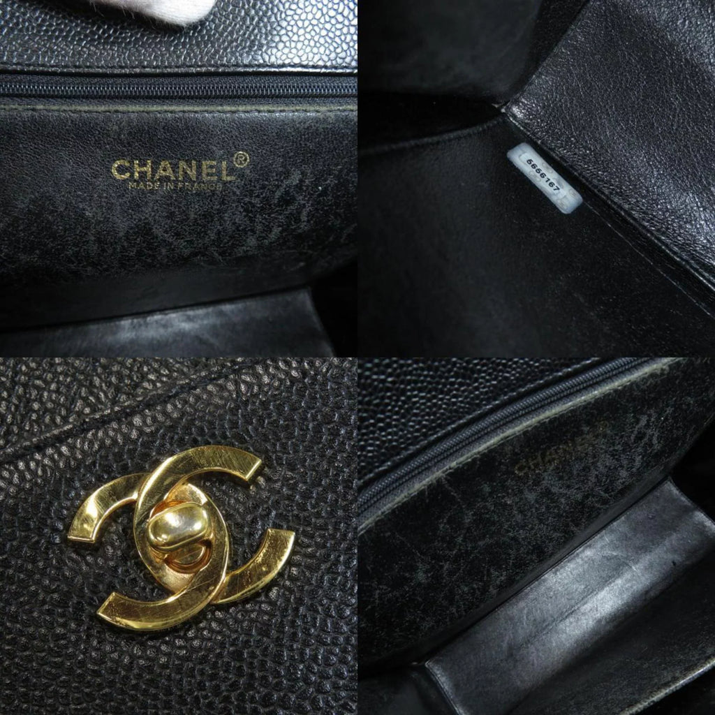 (Good) COCO Ladies Caviar Handbag Skin MARK Pre-Owned CHANEL