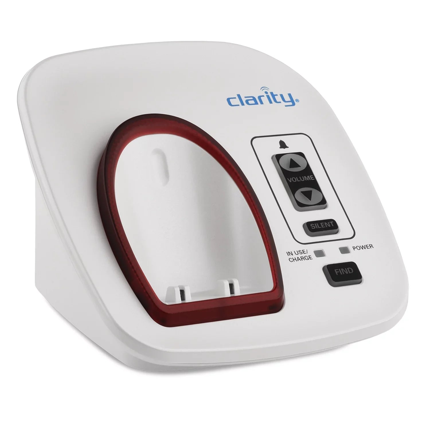 ID, Button Big Clarity Talking Caller Amplified with Speakerphone Cordless White