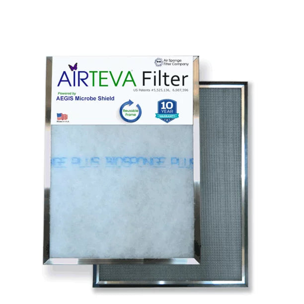 1/2 24 (1) x 25 X Airteva 3/4" x (25 AC, Plus Filter x 24 Actual Furnace With Size: Replacement Pad Biosponge 1/2 1)