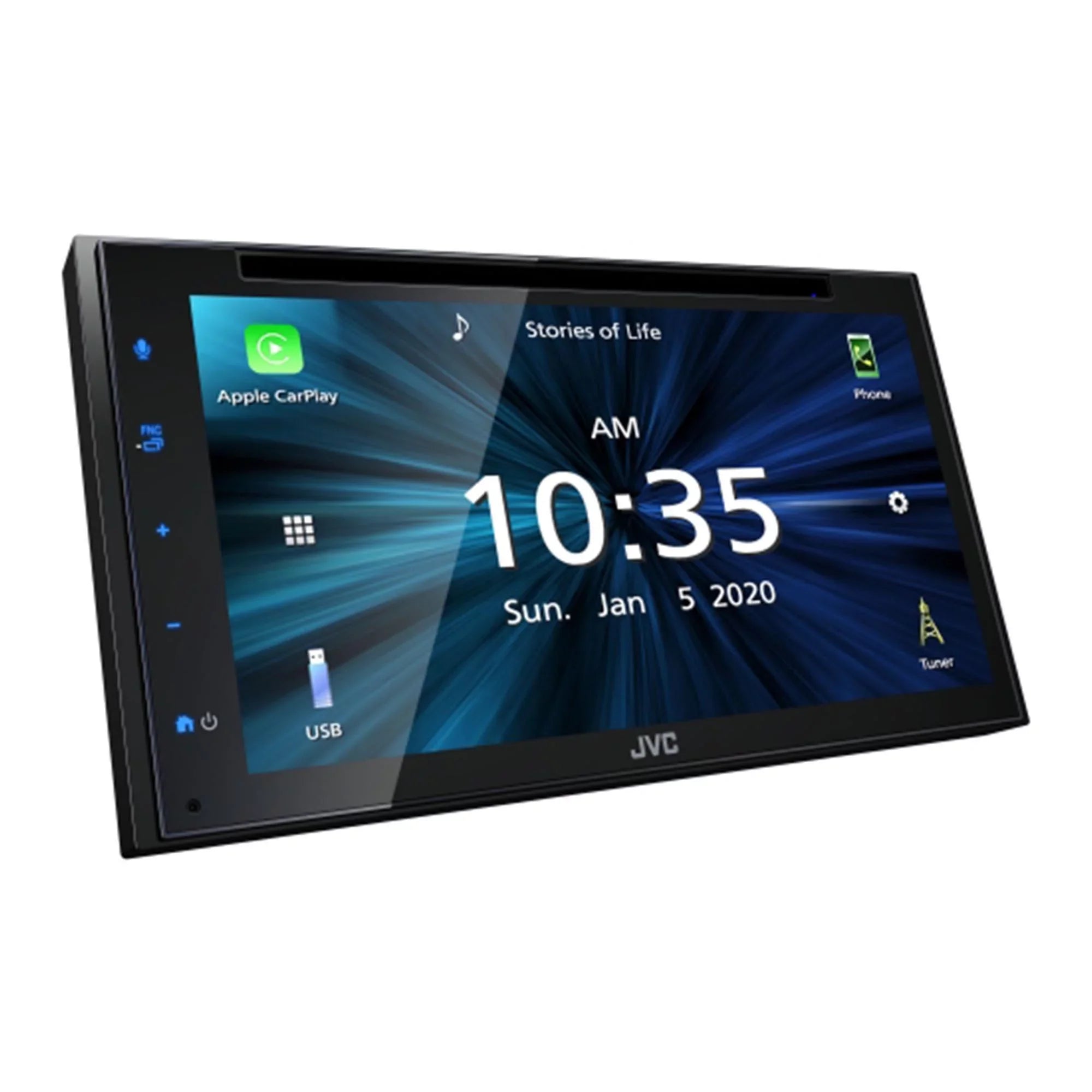 Camera Receiver Bundled CarPlay 6.8" Touchscreen Android Auto with Up Apple JVC Compatible & Back with KW-V66BT