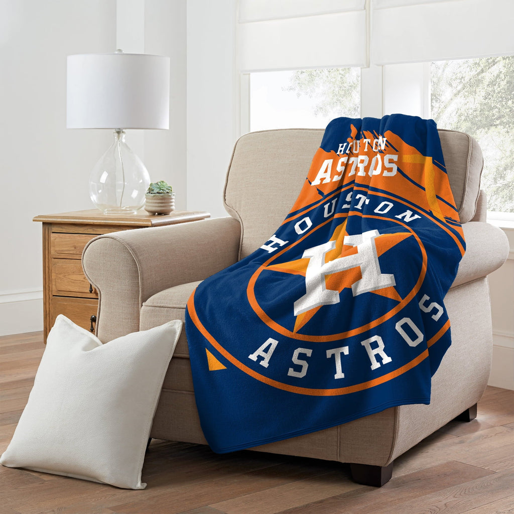 60" Houston Plush Blanket 46" Northwest Dimensional Raschel The Group Throw Micro Astros x