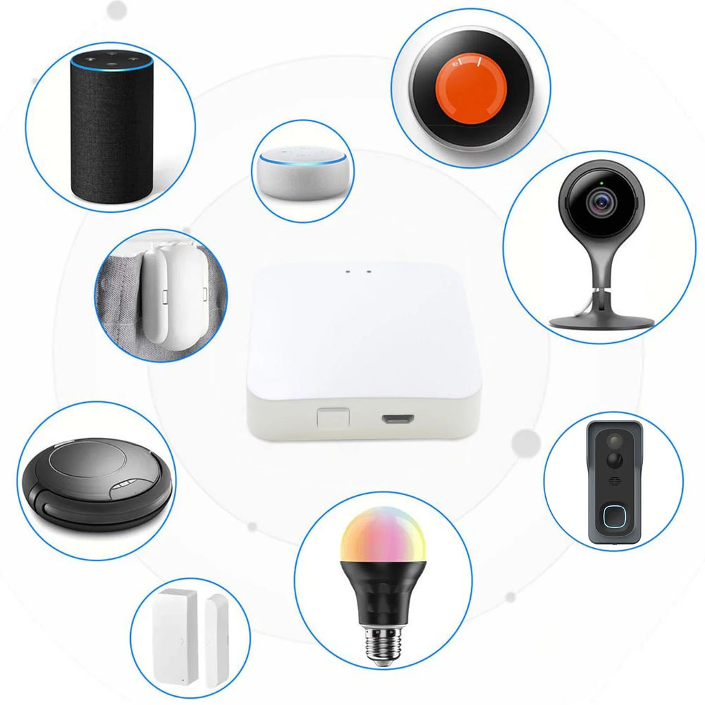 Adben Voice Voice Dsfen Gateway,Hub Remote Compatible Iuppa Havou With GoolRC Compatible Remote Voice 3.0 Lanru Smart