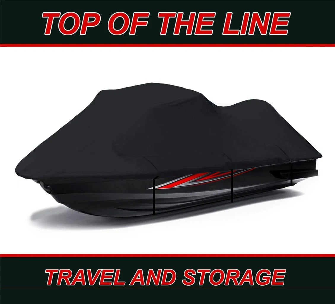 600 Seater JetSki Sea-Doo PWC BLACK 2000 Jet 2002 Cover Cover DENIER Ski 2001 Sea Bombardier 2 Compatible for 2003 DI RX Doo