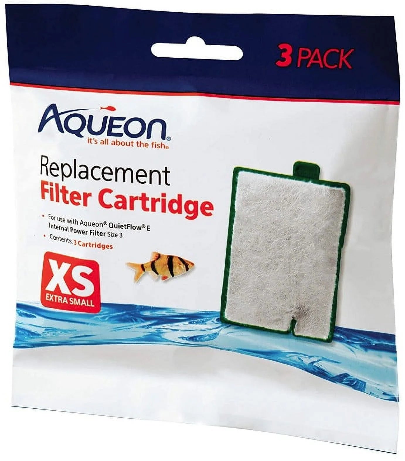 Power Aqueon [Pack Filter Internal count Filter X-Small for Replacement of E 4] 3 Cartridges