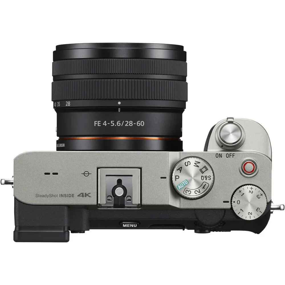Camera +3 PC Lens+24mm f/2.8 (Silver) G Sony Lens Filter +64GB with Mirrorless 28-60mm a7C