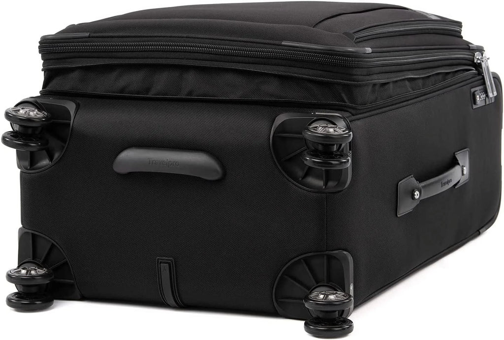 Men Lock, Black, 8 Expandable Softside and Travelpro Checked Checked TSA Suitcase, Shadow Black Spinner Platinum Medium Shadow 25-Inch Checked-Medium Luggage, Women, 25-Inch Wheel Elite