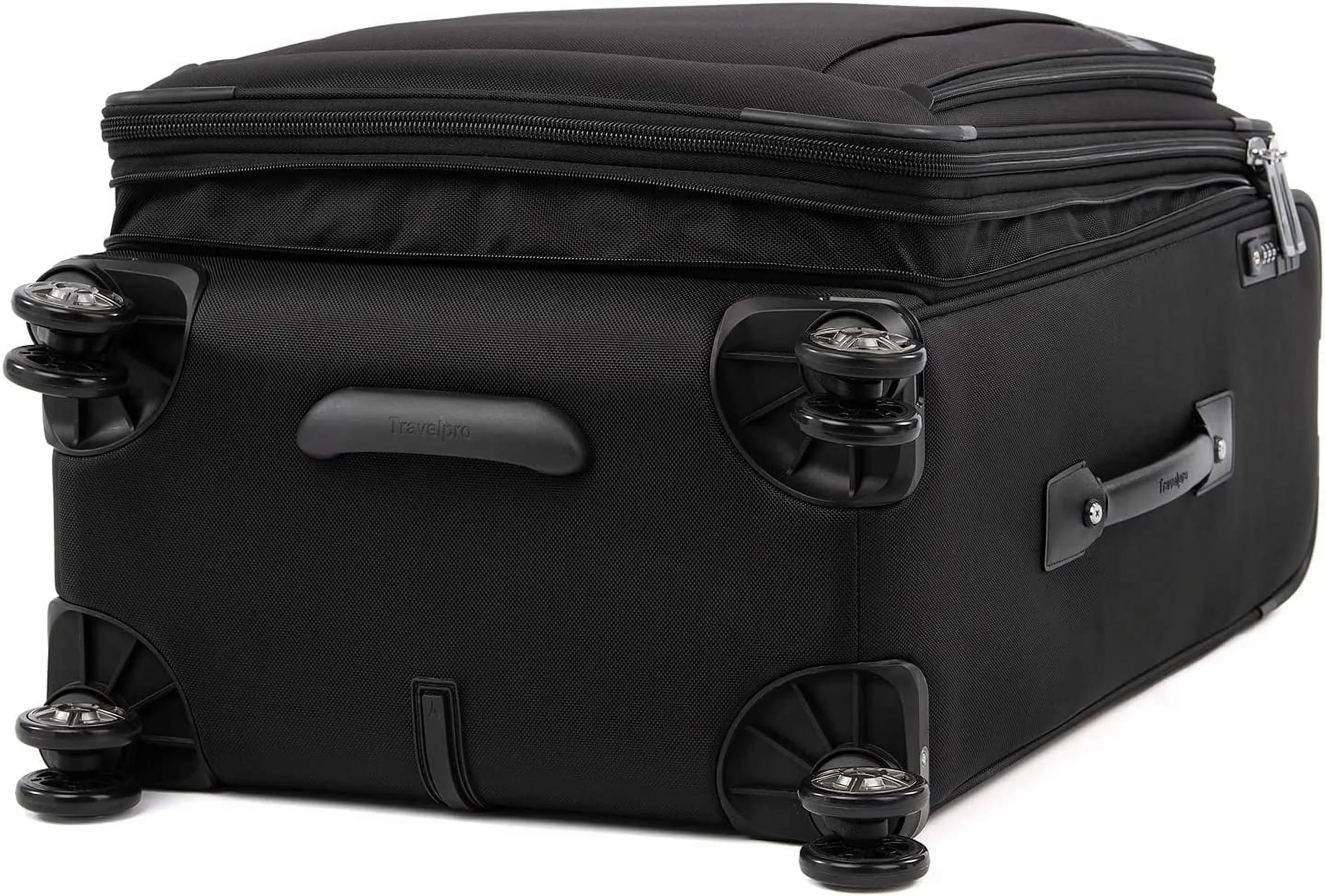 Men Lock, Black, 8 Expandable Softside and Travelpro Checked Checked TSA Suitcase, Shadow Black Spinner Platinum Medium Shadow 25-Inch Checked-Medium Luggage, Women, 25-Inch Wheel Elite
