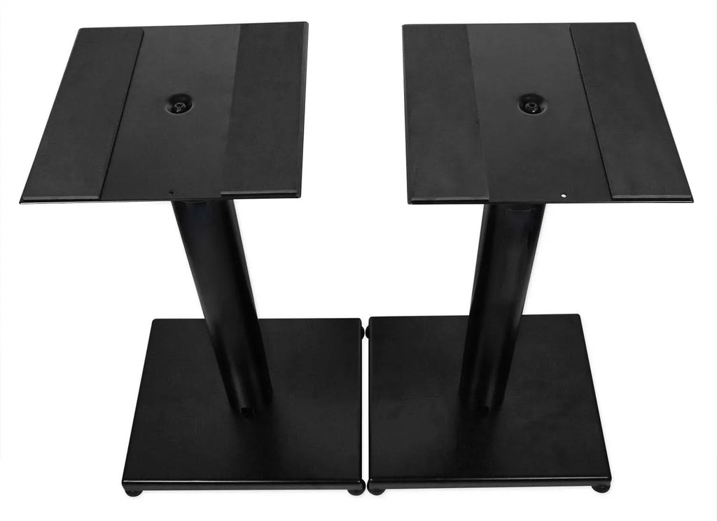 and 29" Stands Studio Monitor Speaker RS29B - Rockville Pair Black Steel Bookshelf