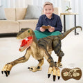 Remote Boys Toys Age Gifts Walking and Dinosaur Sounds RC Boys Robot with 3-5, - Years Ctrl Dinosaur 5-7, Brown Control 8-12 Kids for Lights JBee Toy for Girls T-Rex Old