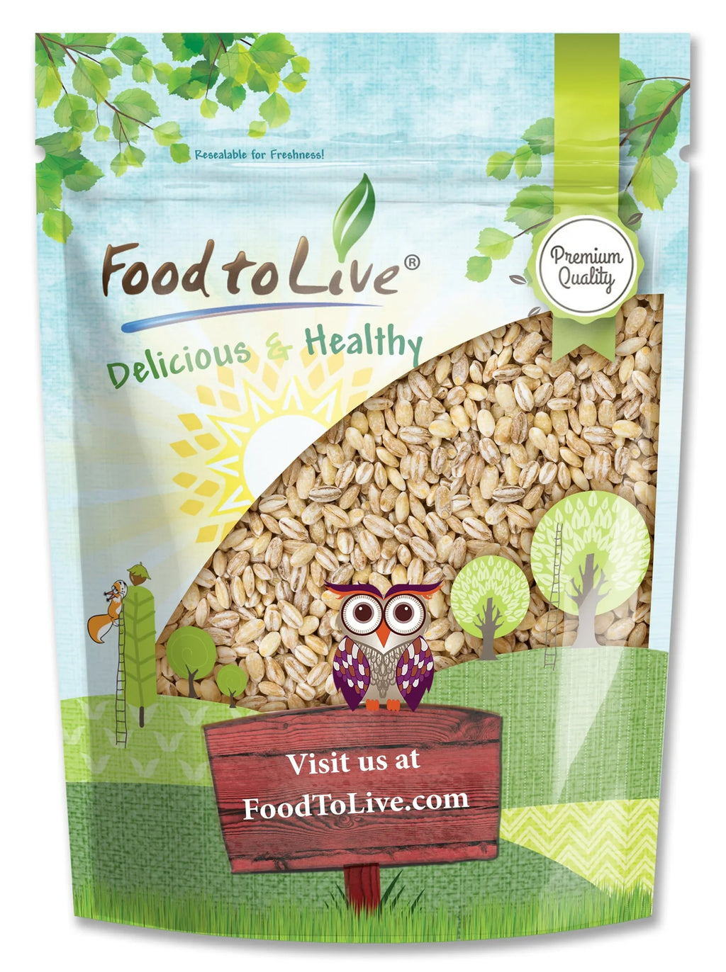 Kosher Pearled Barley, Live, 5 Pounds, to Food