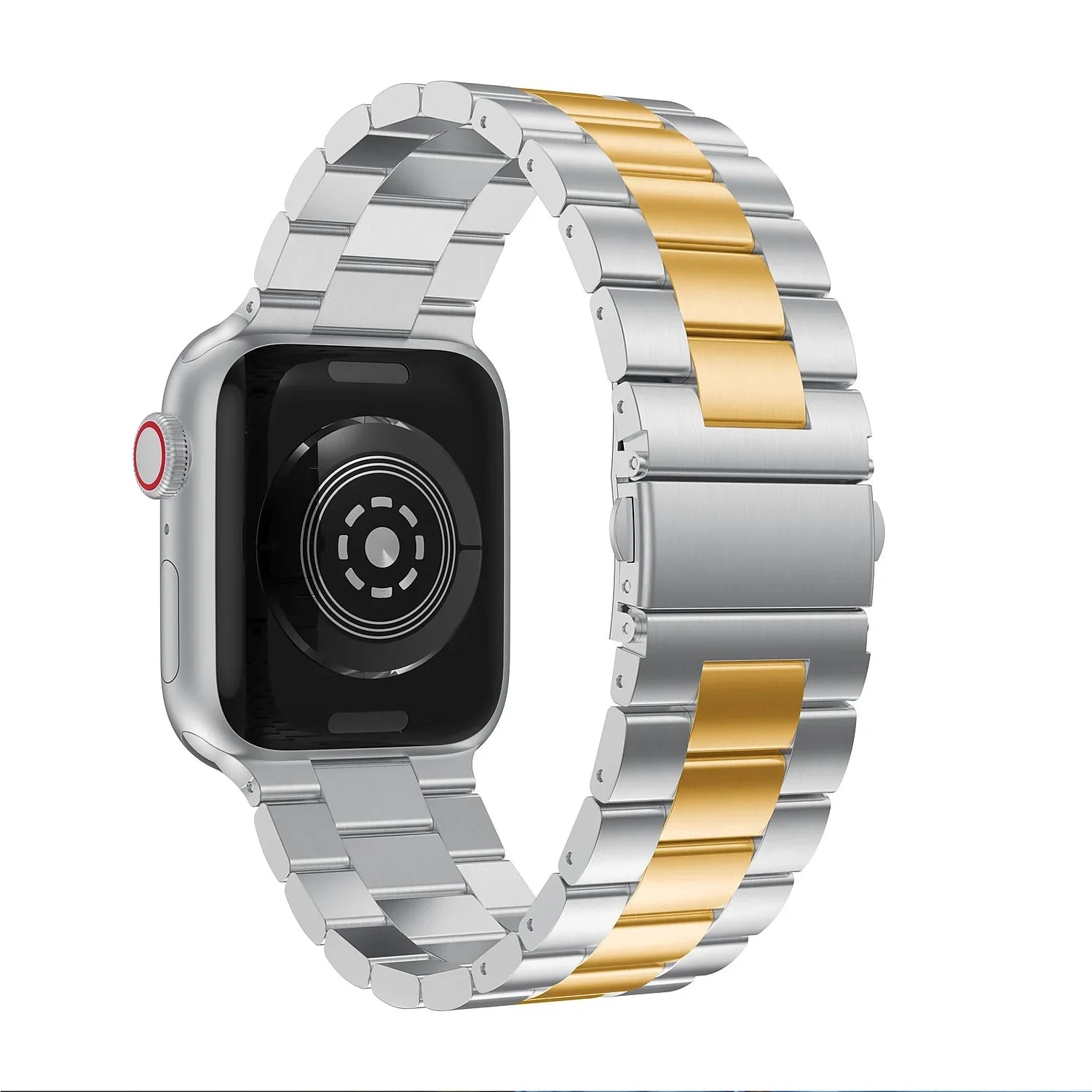Odash Tone Gold & mm Band Silver VL-SS002GLD-45 42-44-45-49 Watch, for Stainless Apple Steel Two