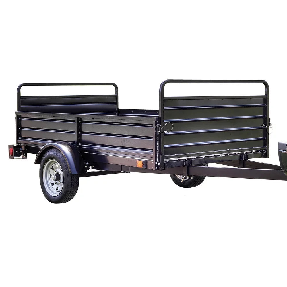 Powder-Coated) ft. 5 Utility 7 Trailer Purpose ft. x (Black Multi