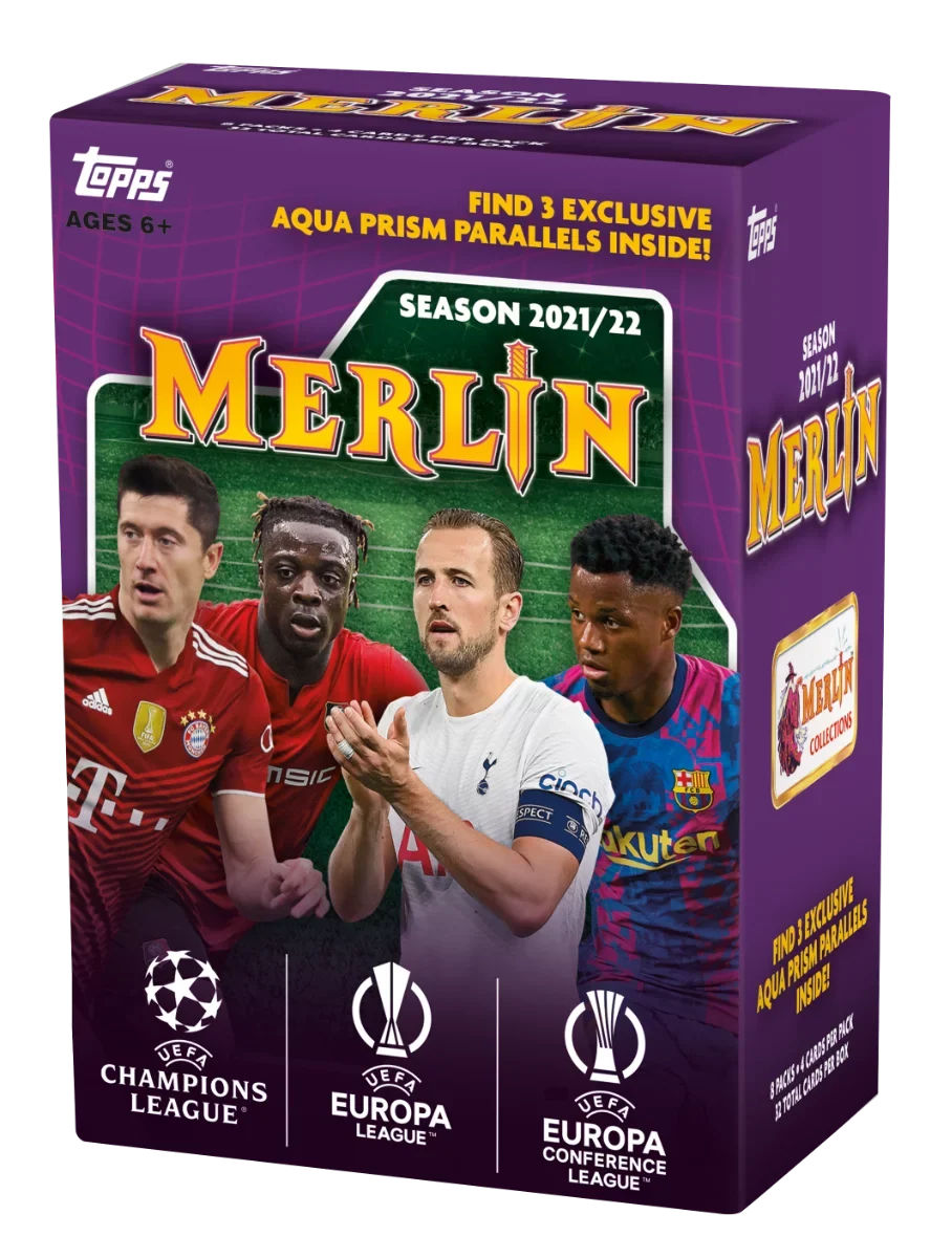 2021-22 Blaster Topps Champions Merlin UEFA Box League