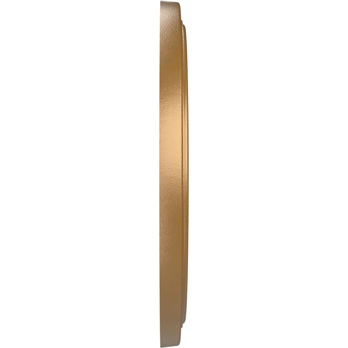 Ekena 3 Rush x Thermoformed to Gold Traditional Canopies (Fits 13 Millwork 1 up 1/2"), 22"OD PVC Medallion Ceiling Metallic 1/2"P x 1/2"ID