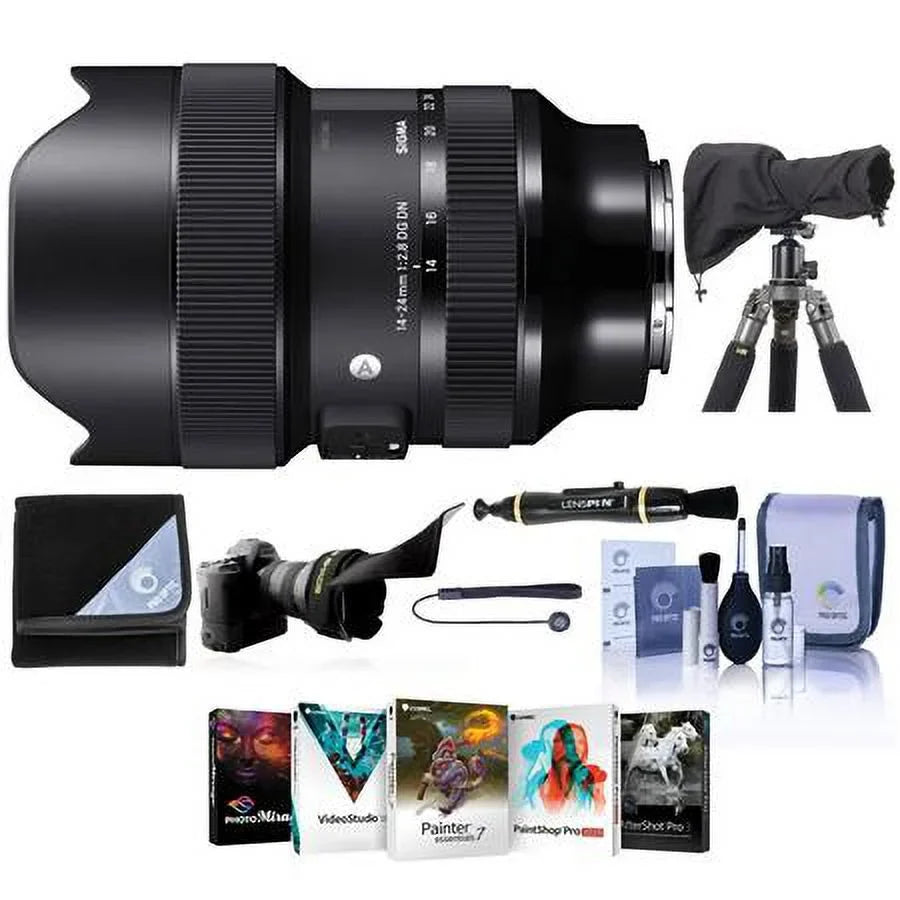 Shade, Sleeve, Lens Lens DG f/2.8 Lens 14-24mm Rain DN Cleaning Kit, with RainCoat Software for E, Lens Sony PC Flex Bundle Kit, Lens ART Cap Wrap, Cleaner Tether,