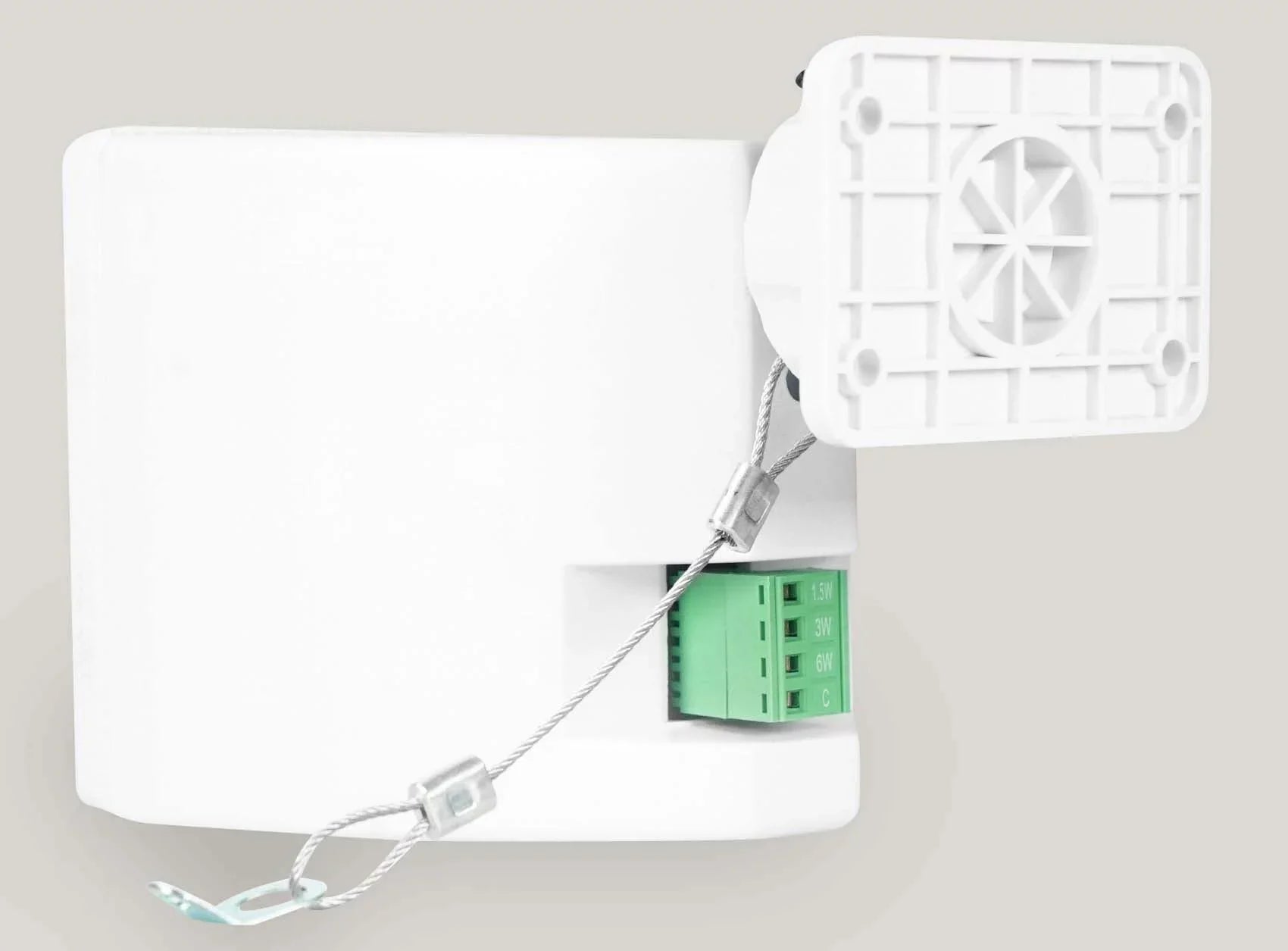 Restaurant White 3.5" Swivel Mount Wall 70v 4 Speakers Cube Rockville Commercial