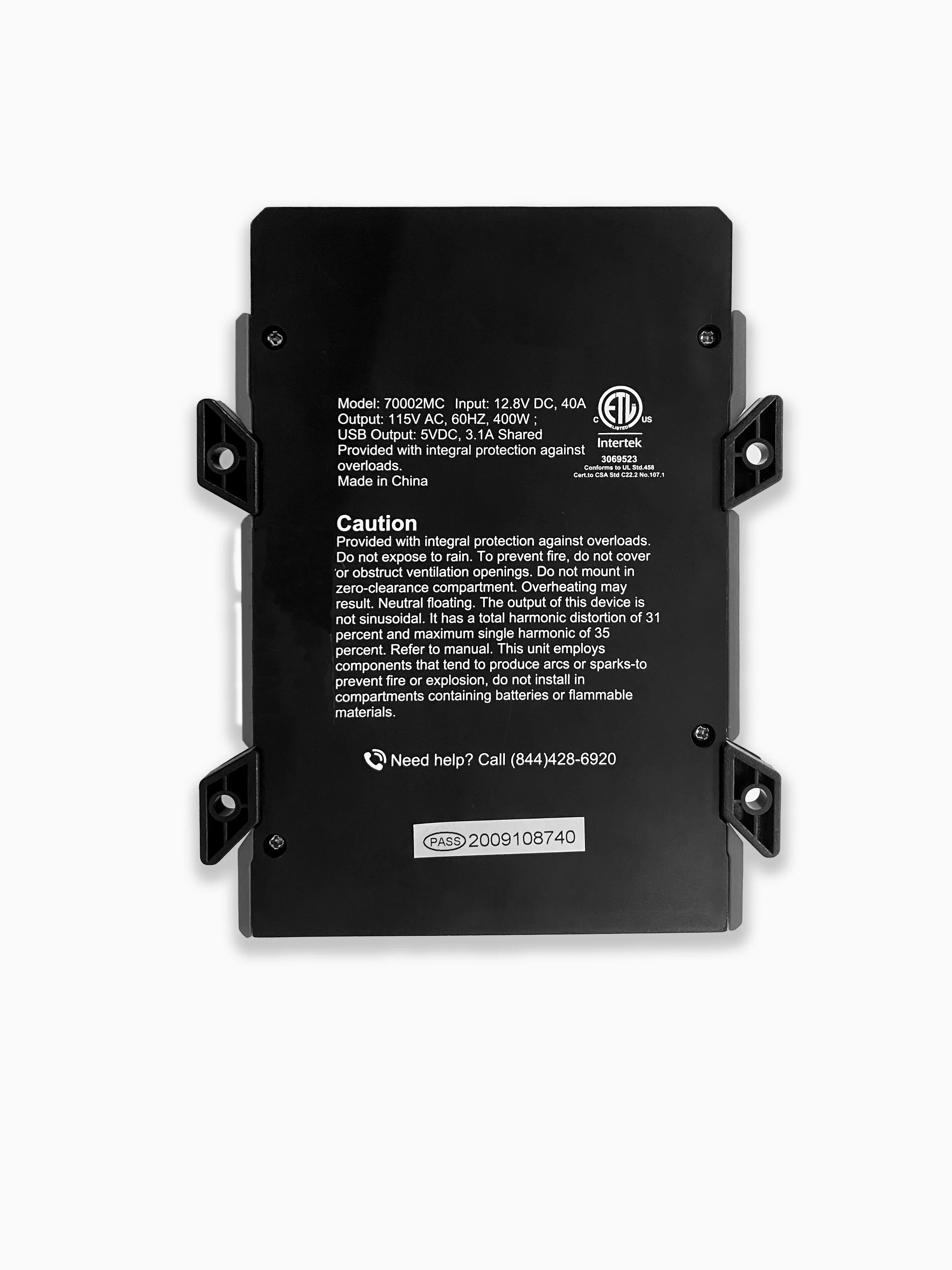Vehicle Inverter 400 Power Watts