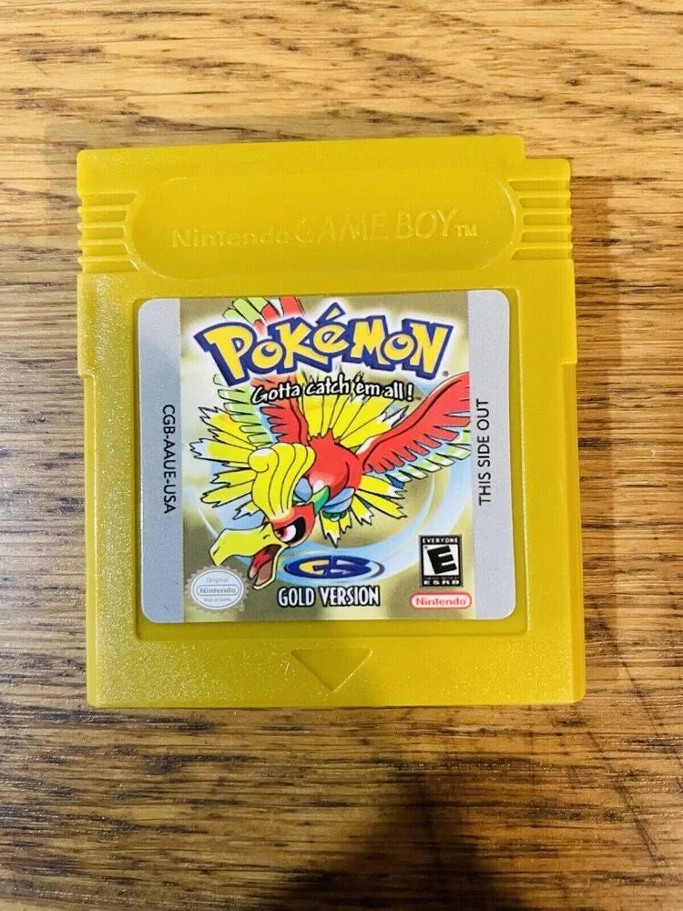 Gameboy Pokemon - Working Gold Color And Version - Tested