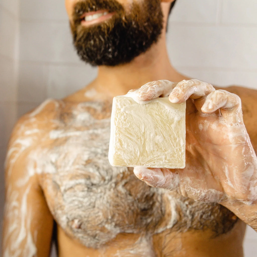 Soap Natural 4 - Coconut Greek Falls, Pack Squatch Fresh Alpine Castaway, Men's Eucalyptus - Yogurt Bar Men's Soap Variety Sage, Dr.