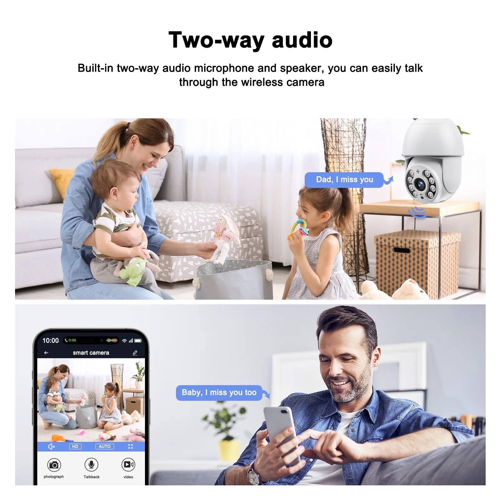 Indoor Light Dome Toguard WiFi Camera Security 2 Surveillance Packs Wireless Bulb SC30 PTZ 2K/4MP Outdoor Camera
