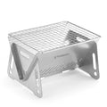 Camping Stove with Outdoor Folding Portable Grill Cooking Steel Burning Wood Backpacking Stainless Stove Plate