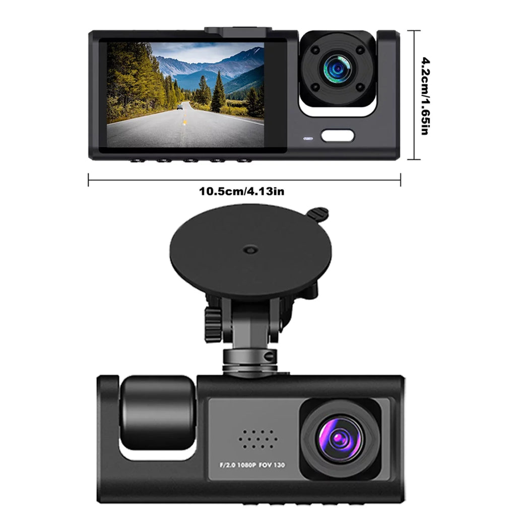 Vision Camera Rear, Cam and Mirror Apexeon Dash Front Night Design Car Rearview Recorder,
