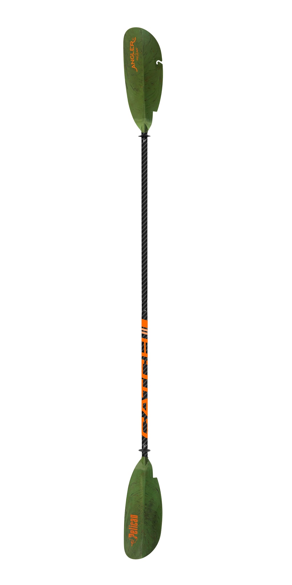 '- - - Lightweight for Shaft Catch Olive Camo Adjustable Perfect Paddle 102.4 in Kayak Fiberglass Pelican The Kayak Fishing - -
