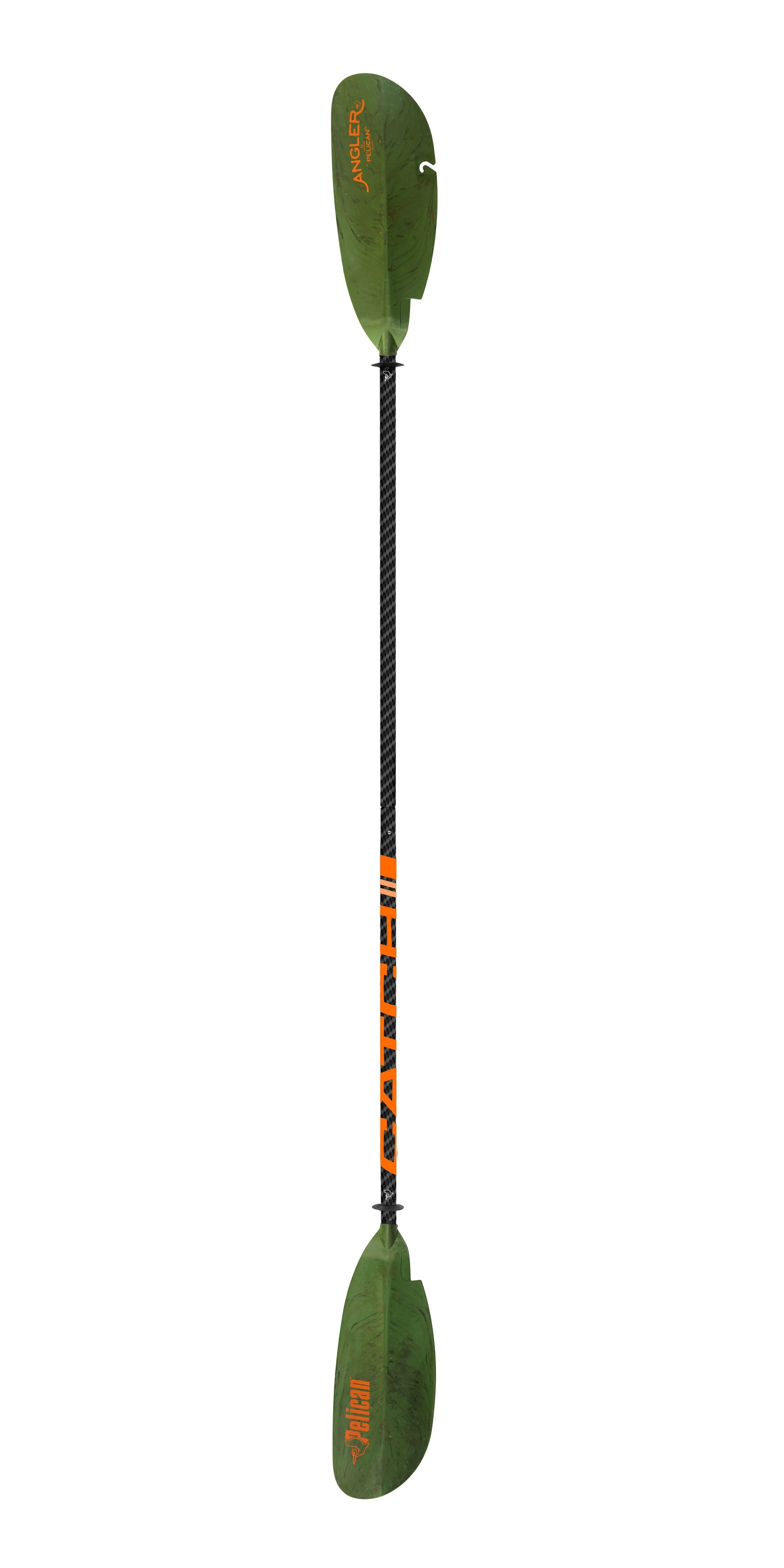 '- - - Lightweight for Shaft Catch Olive Camo Adjustable Perfect Paddle 102.4 in Kayak Fiberglass Pelican The Kayak Fishing - -