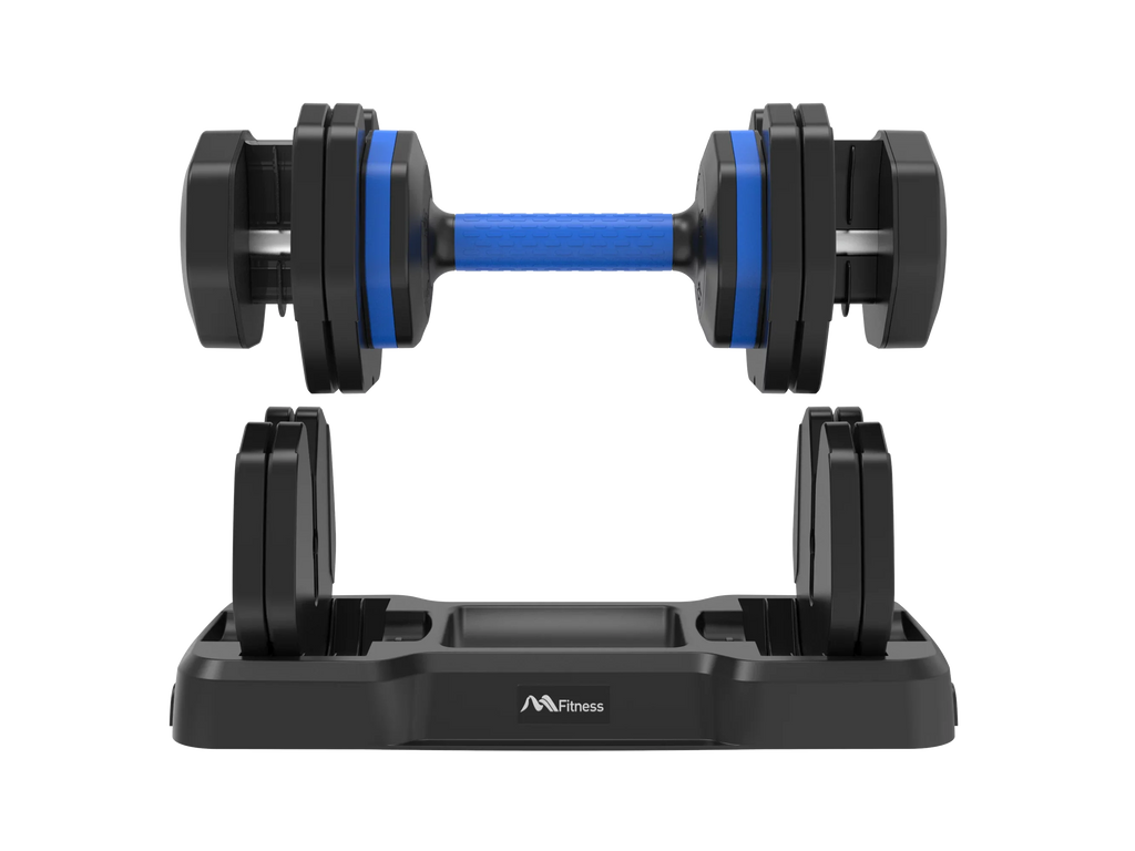 Dumbbell Handle Workout 55lb Set for with with Fast Turning by Full Dumbbell of - Body Anti-Slip x2 Weight Tray, Exercise 2 Fitness Suitable Dumbbell Adjust Adjustable Handle,