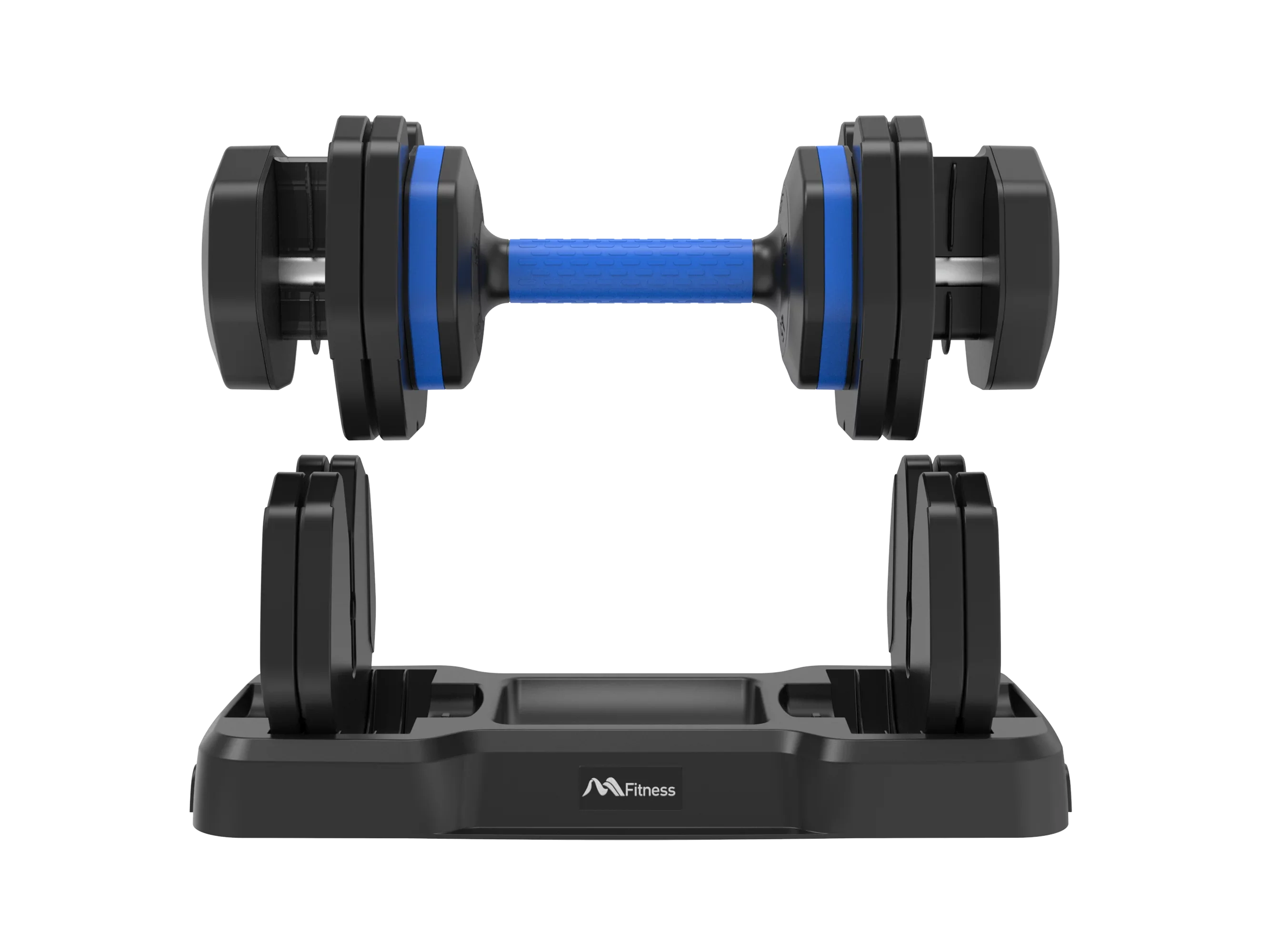 Dumbbell Handle Workout 55lb Set for with with Fast Turning by Full Dumbbell of - Body Anti-Slip x2 Weight Tray, Exercise 2 Fitness Suitable Dumbbell Adjust Adjustable Handle,