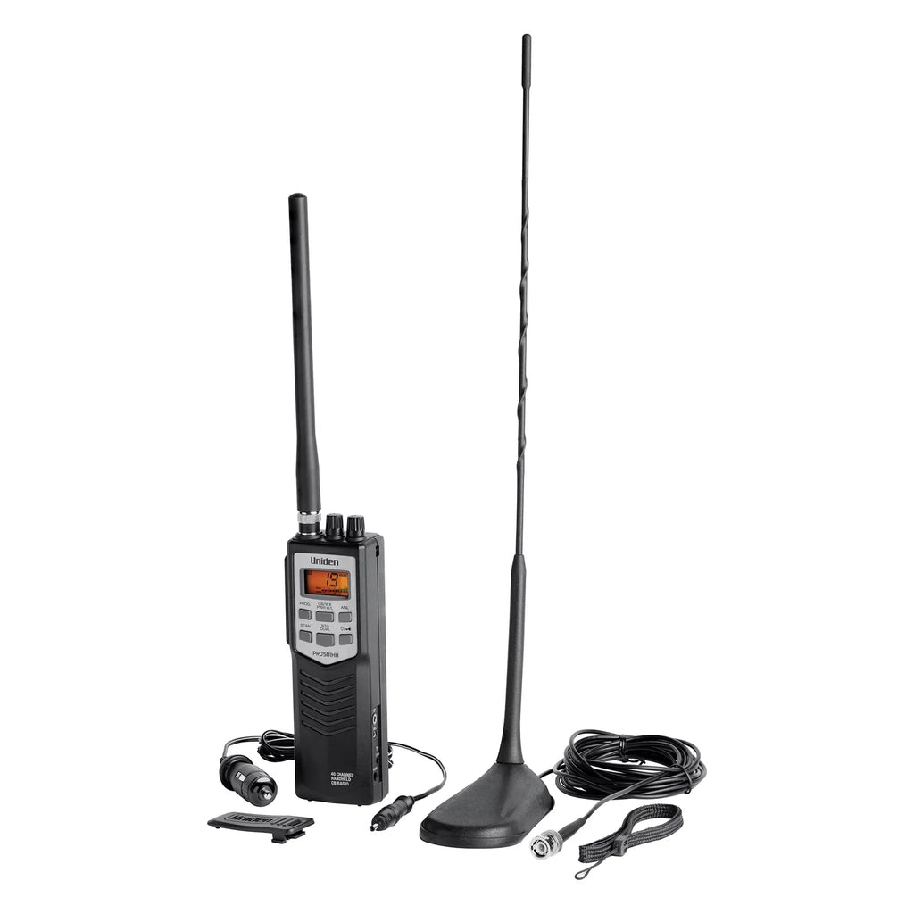 Antenna, Series PRO501TK Uniden Magnet-Mount with Radio Black, PRO501TK CB Handheld Pro 40-Channel