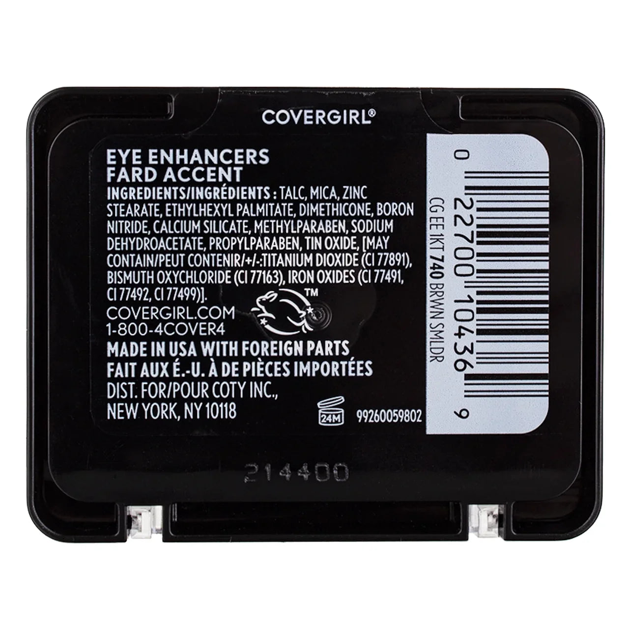 1 Eye 0.09 Brown Eye oz [740] Enhancers 4) Smolder CoverGirl Shadow, (Pack of Kit