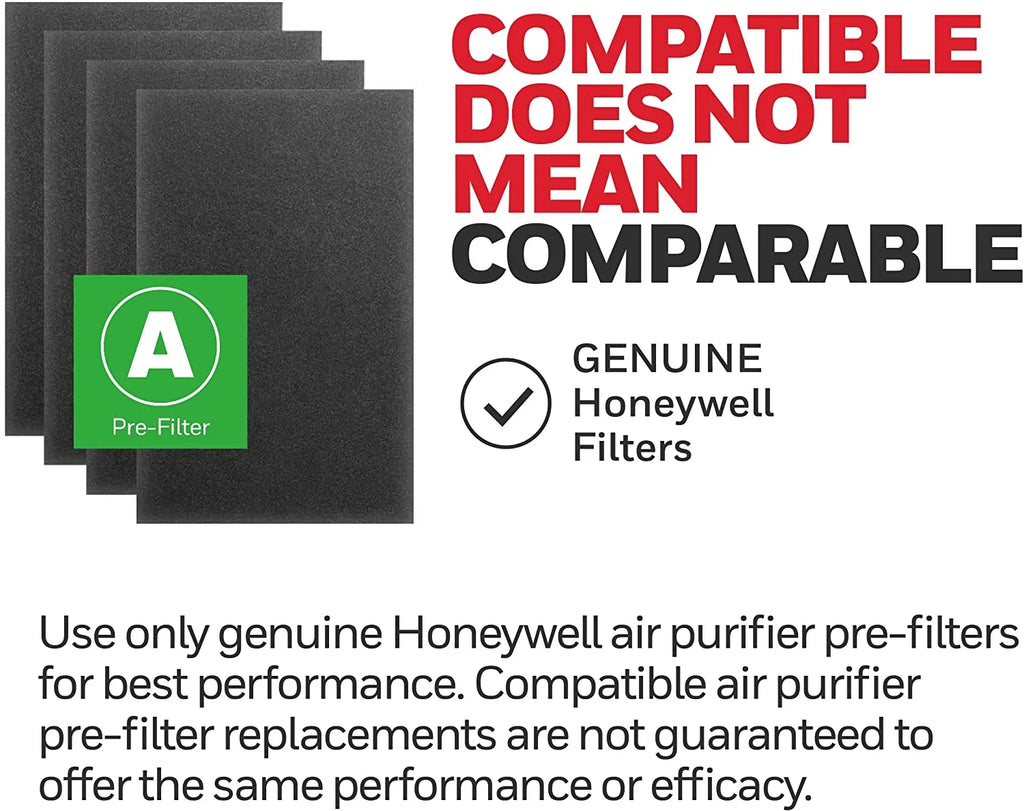 HRF-A300 & Carbon - Purifiers 12 Pre-filter Honeywell HPA5300 HPA300, Air for Pre-Cut Quantity 4-Pk.