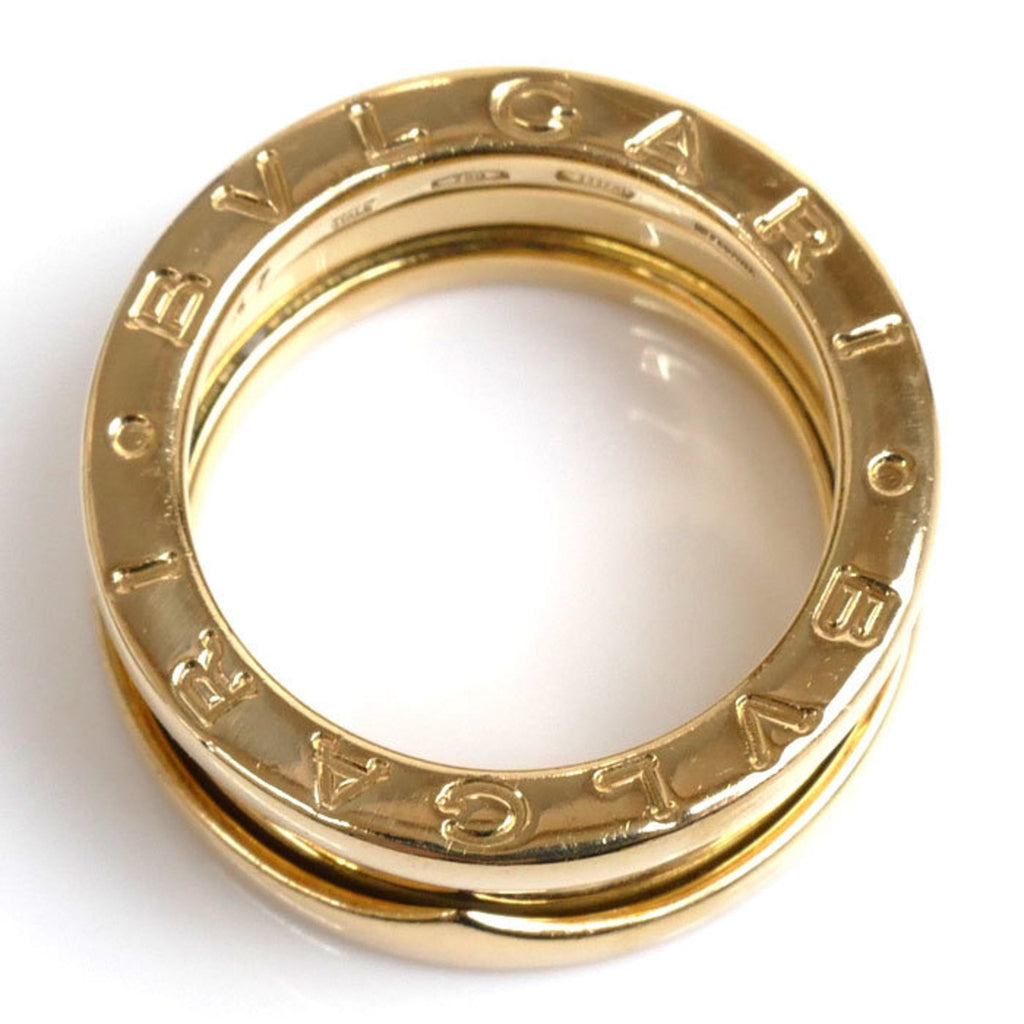 Bvlgari Pre-Owned Ring, Three-Band Gold Women's Yellow BVLGARI B-ZERO1 7.7g, (Good) K18YG 47, Size 6.5,
